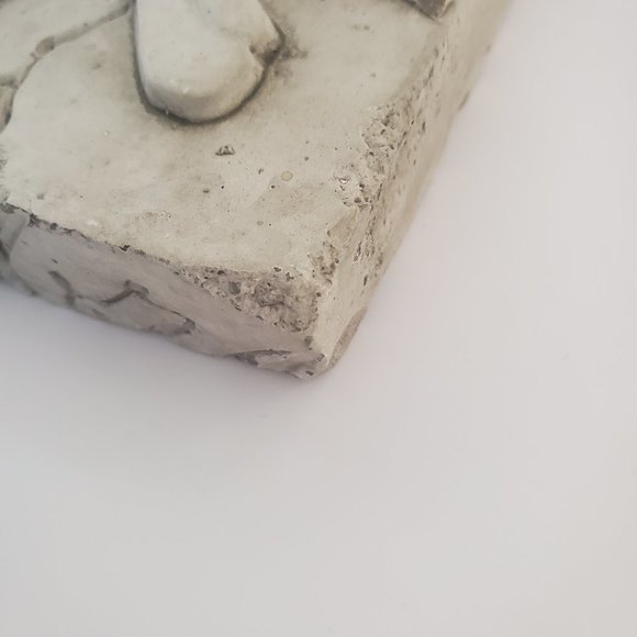 Bird in a Tree Distressed Cement Wall Art Plaque Rustic Farmhouse Cottagecore - Picture 3 of 5